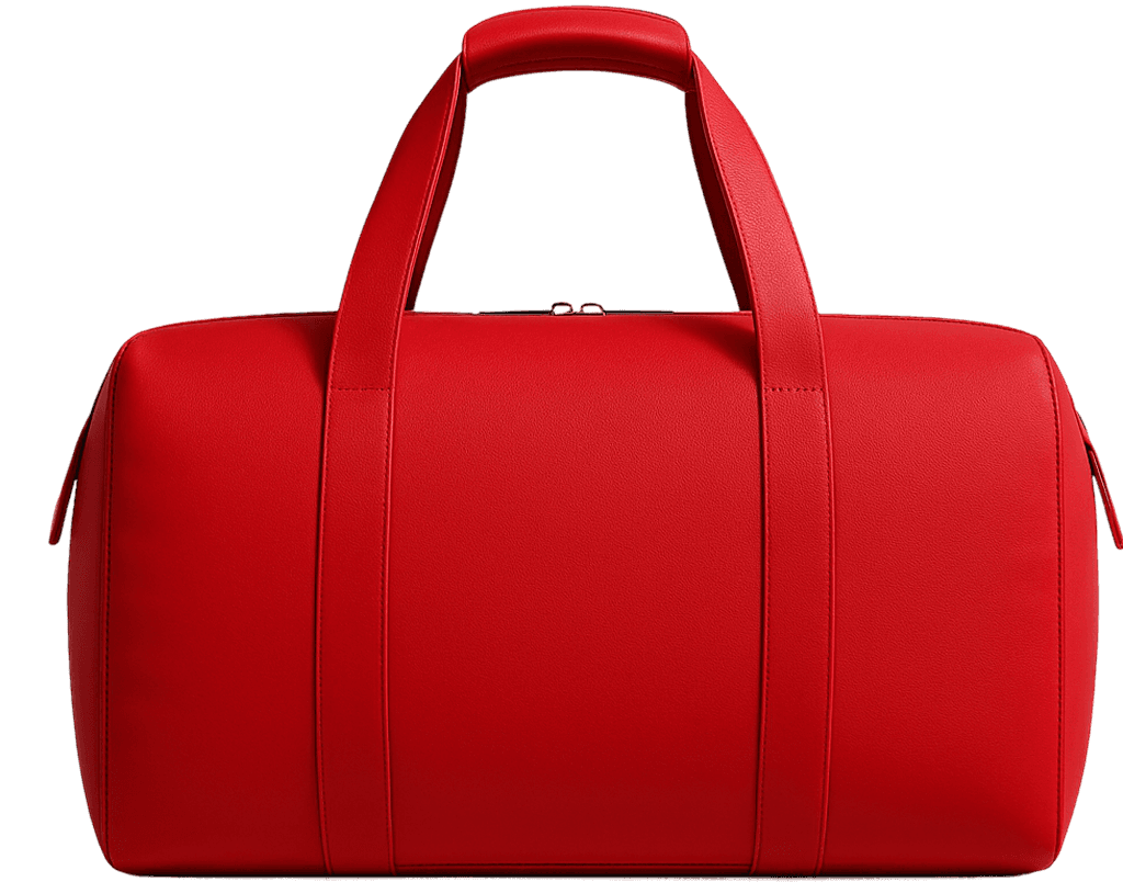 art-Red Boston Bag