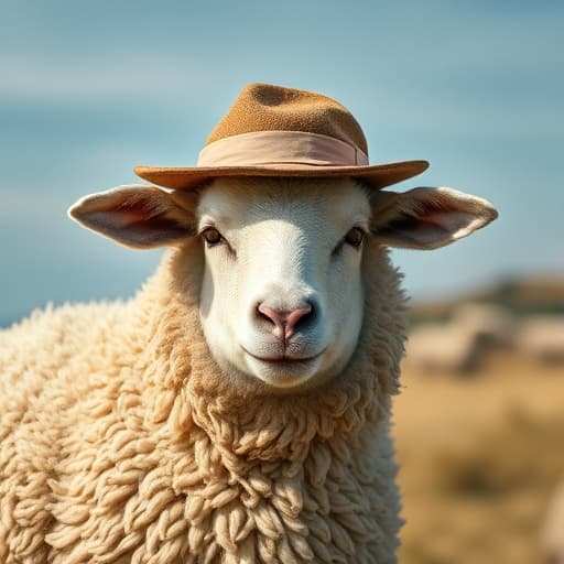 art-Sheep with Hat