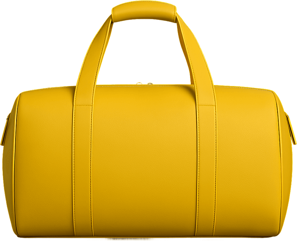 art-Yellow Boston Bag
