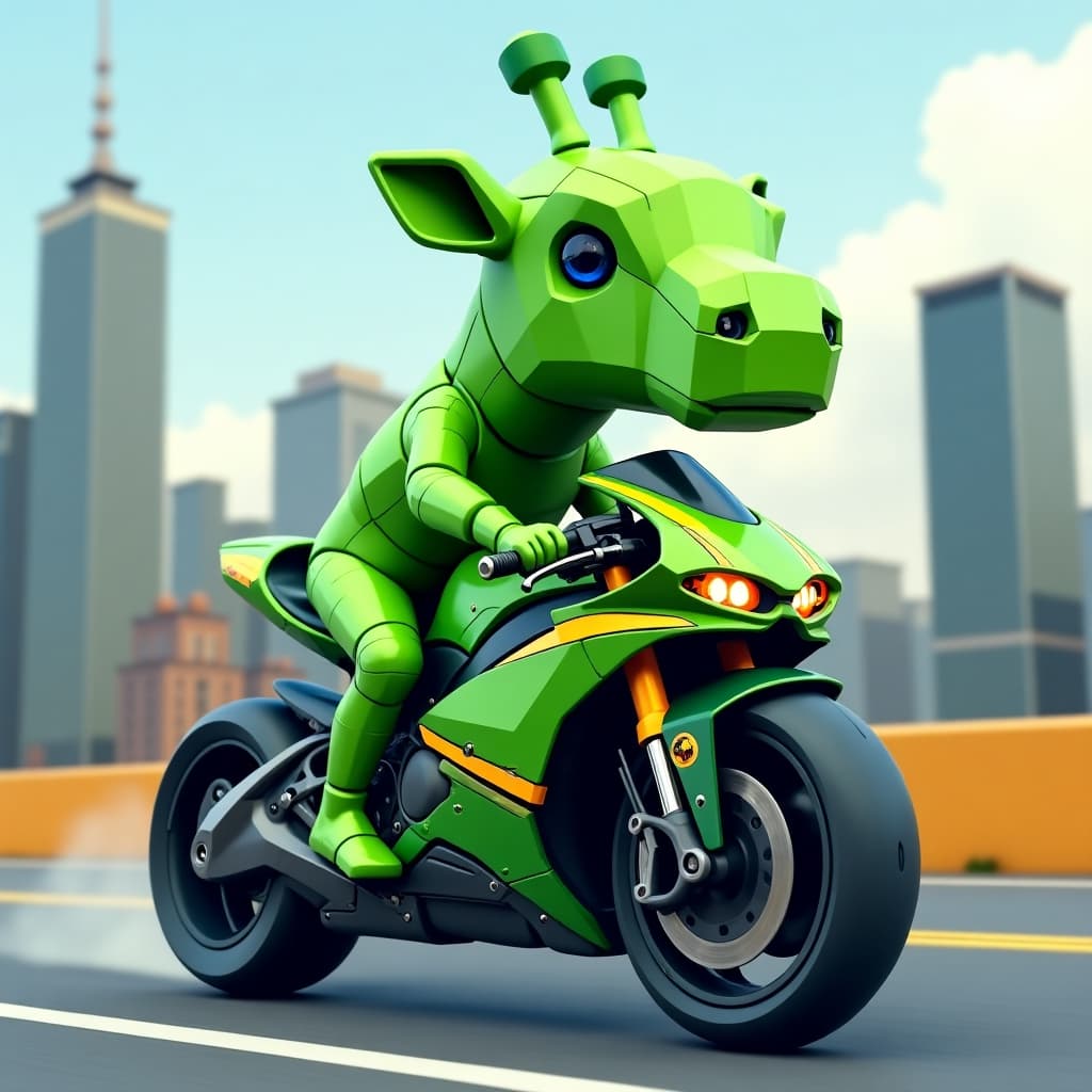 art-Cyber Moto Biker