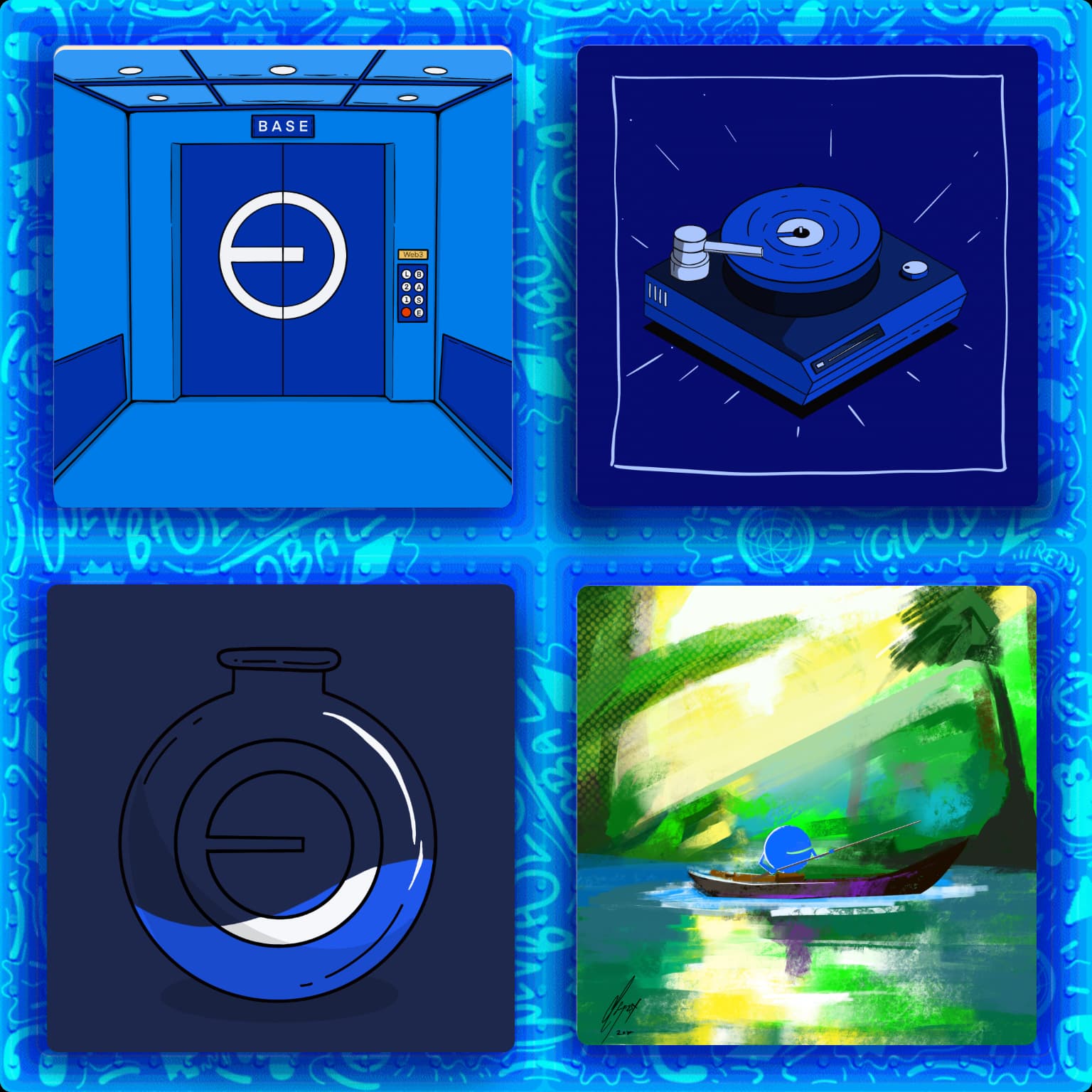 more blue