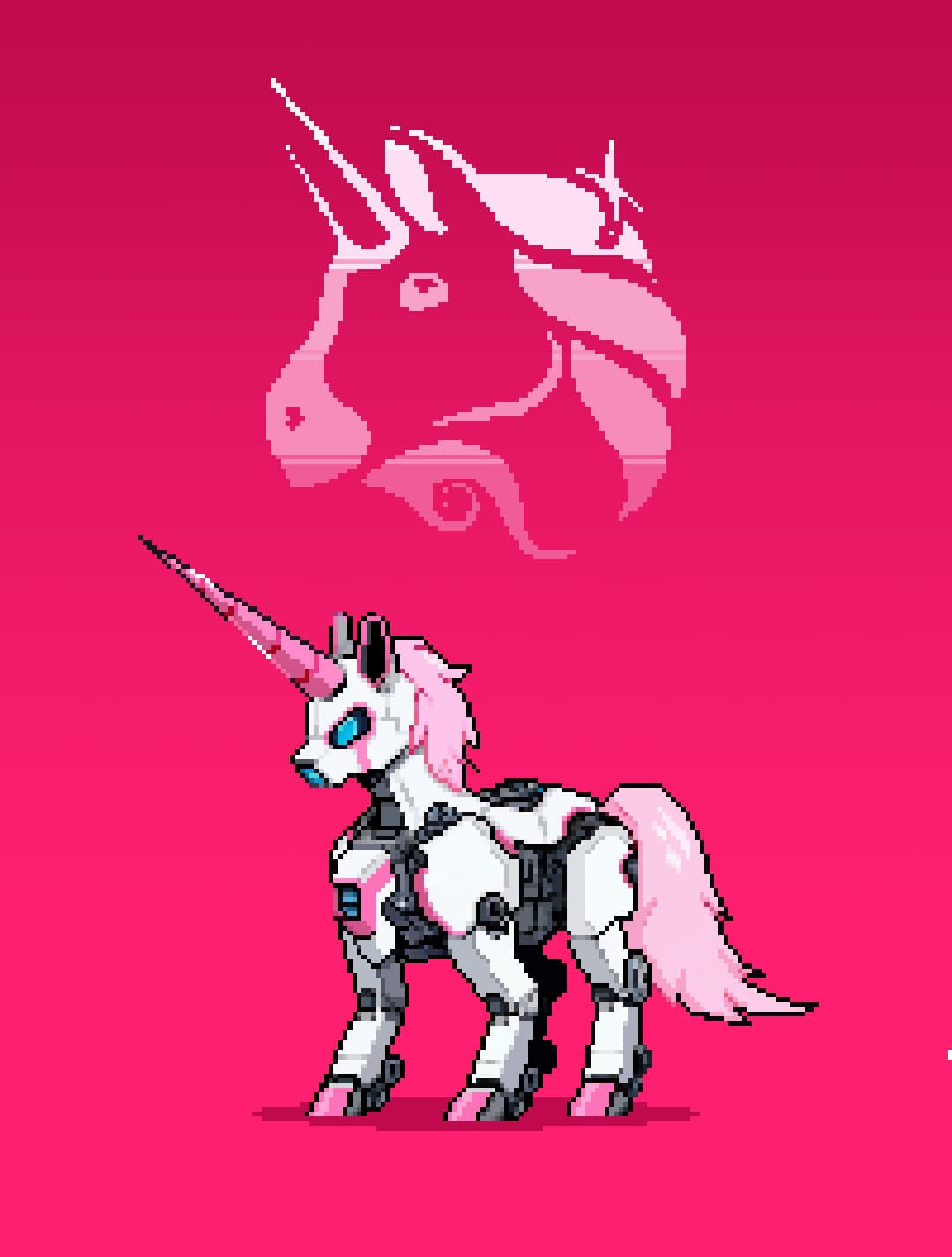 art-Uniswap Mecha Unicorn