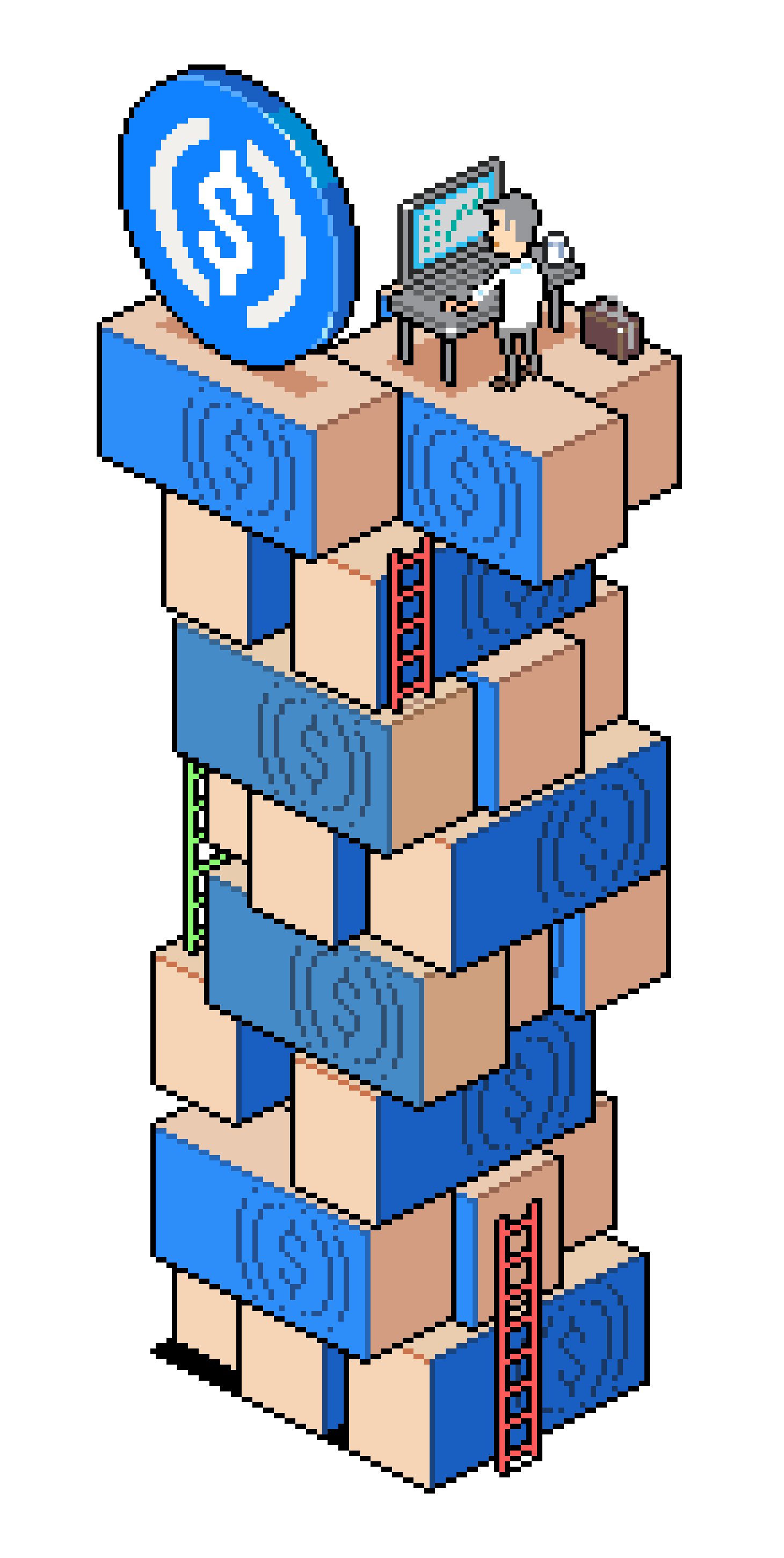 art-USDC Jenga Building