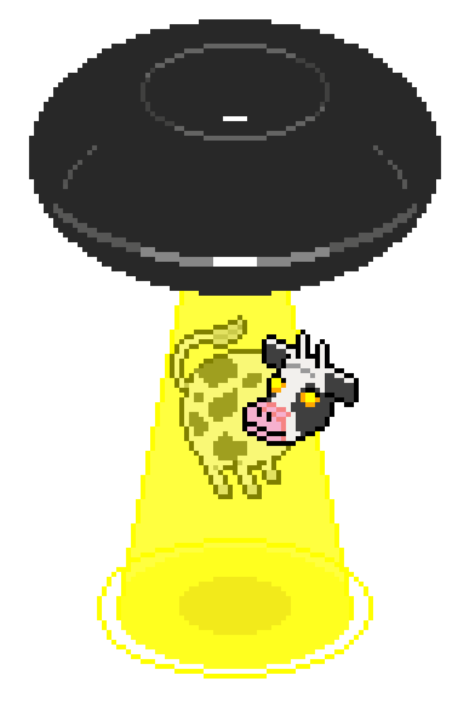 art-Black Go Stone UFO