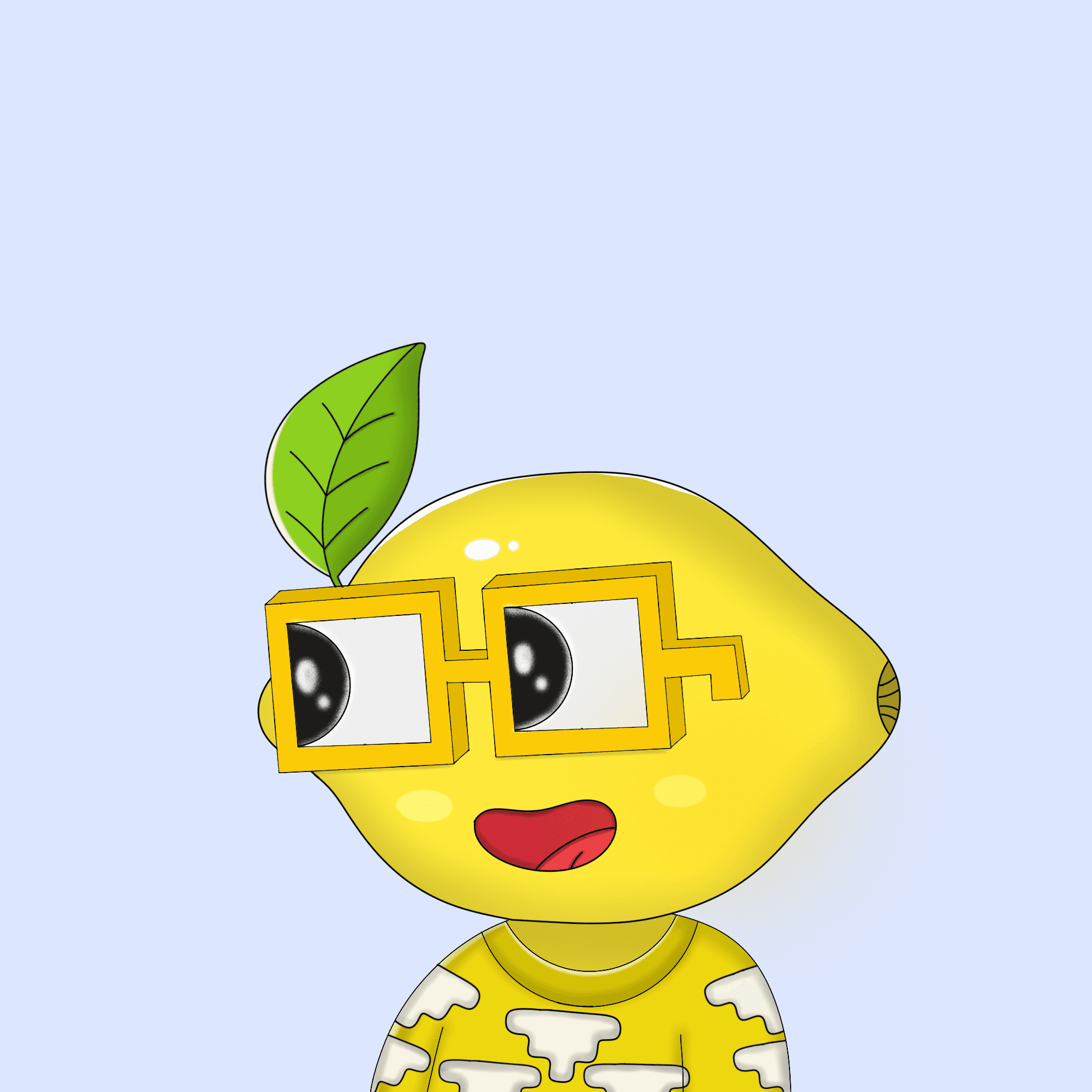 art-Nouns lemon cute collection yellow #420