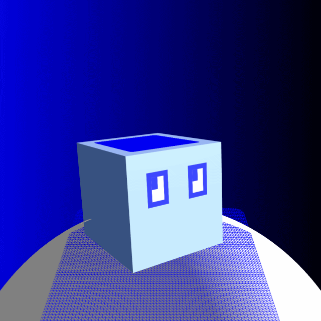 art-The Holder of Holders - Blue Dotty