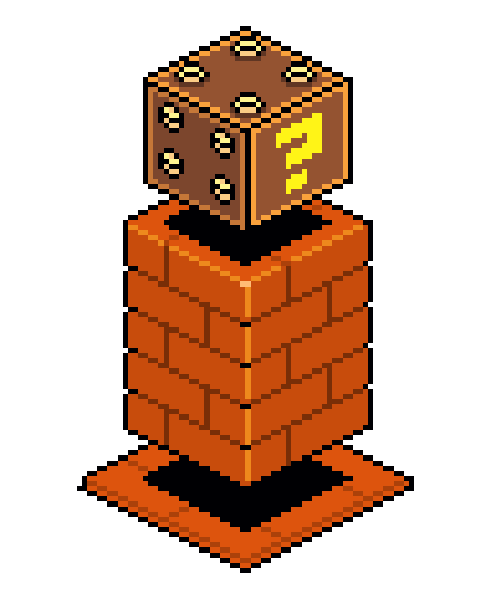 art-Powerup Question Sidescroller