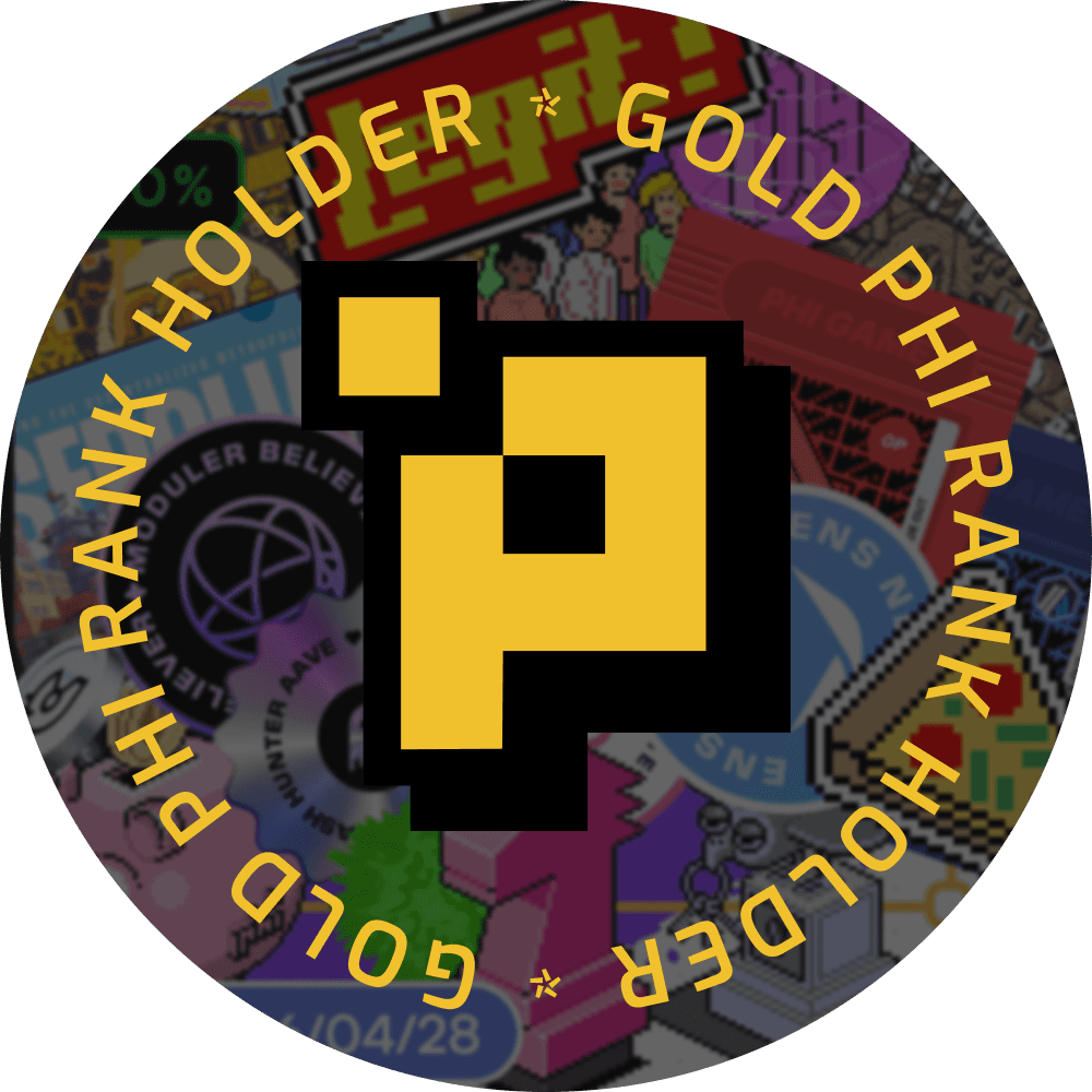 art-Gold Phi Rank Holder Badge