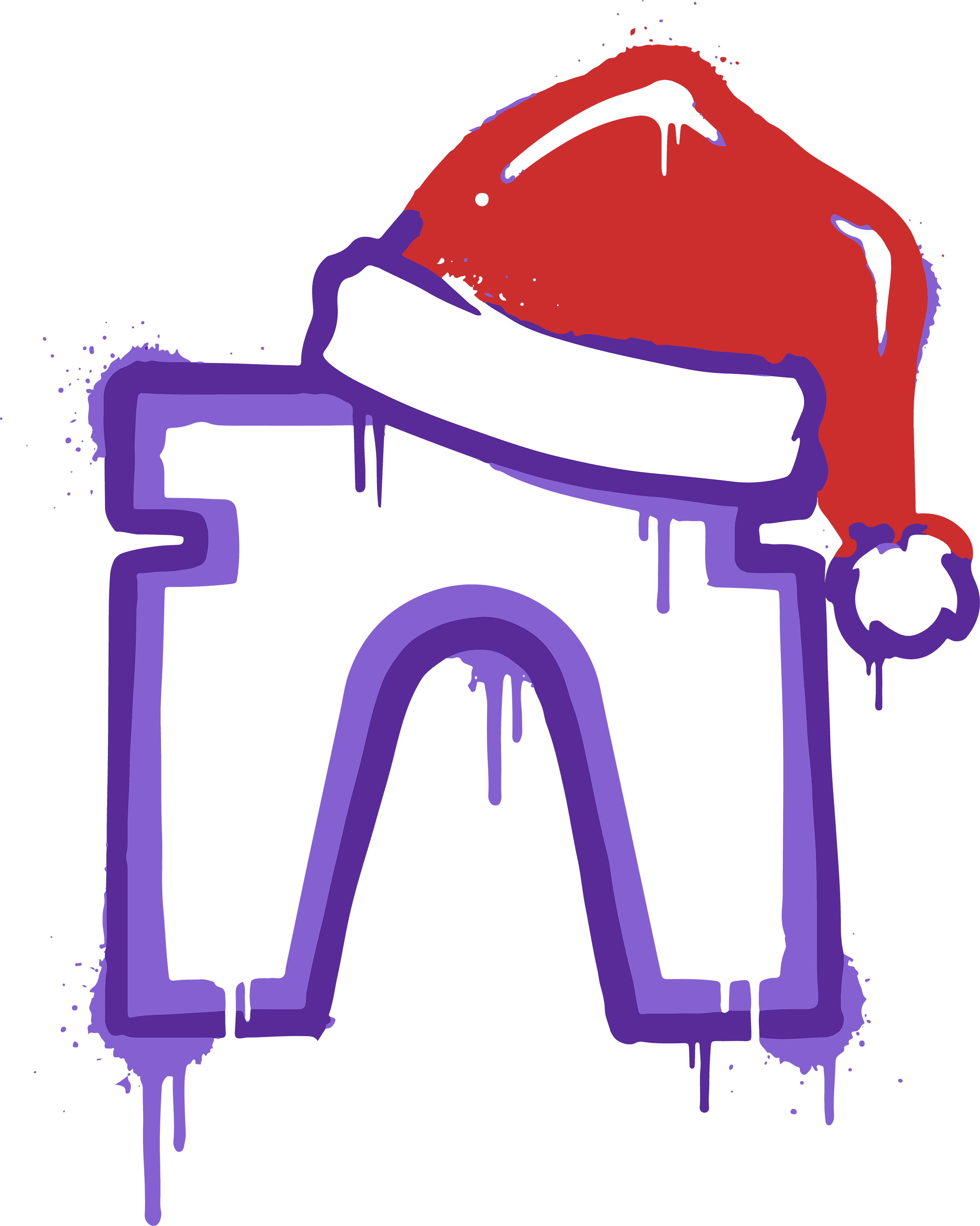 art-Christmas Farcaster Graffiti Sticker #3