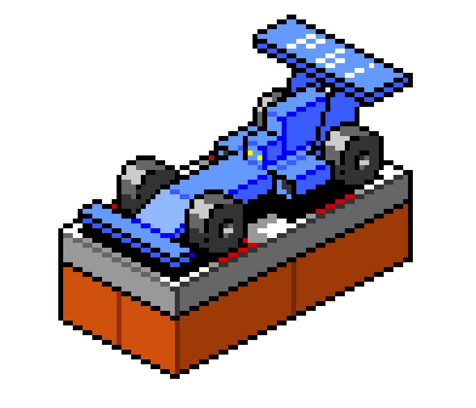 art-Wall Motif Car Blue NES