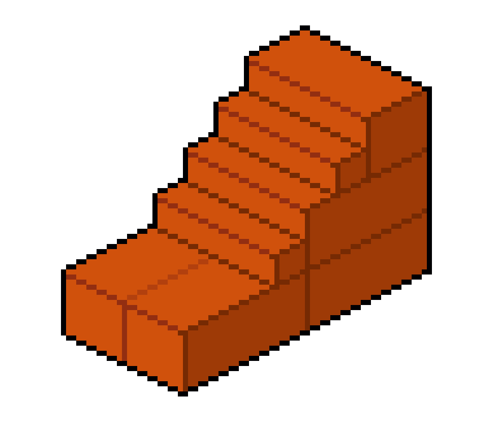 art-Wall Stairs Up NES