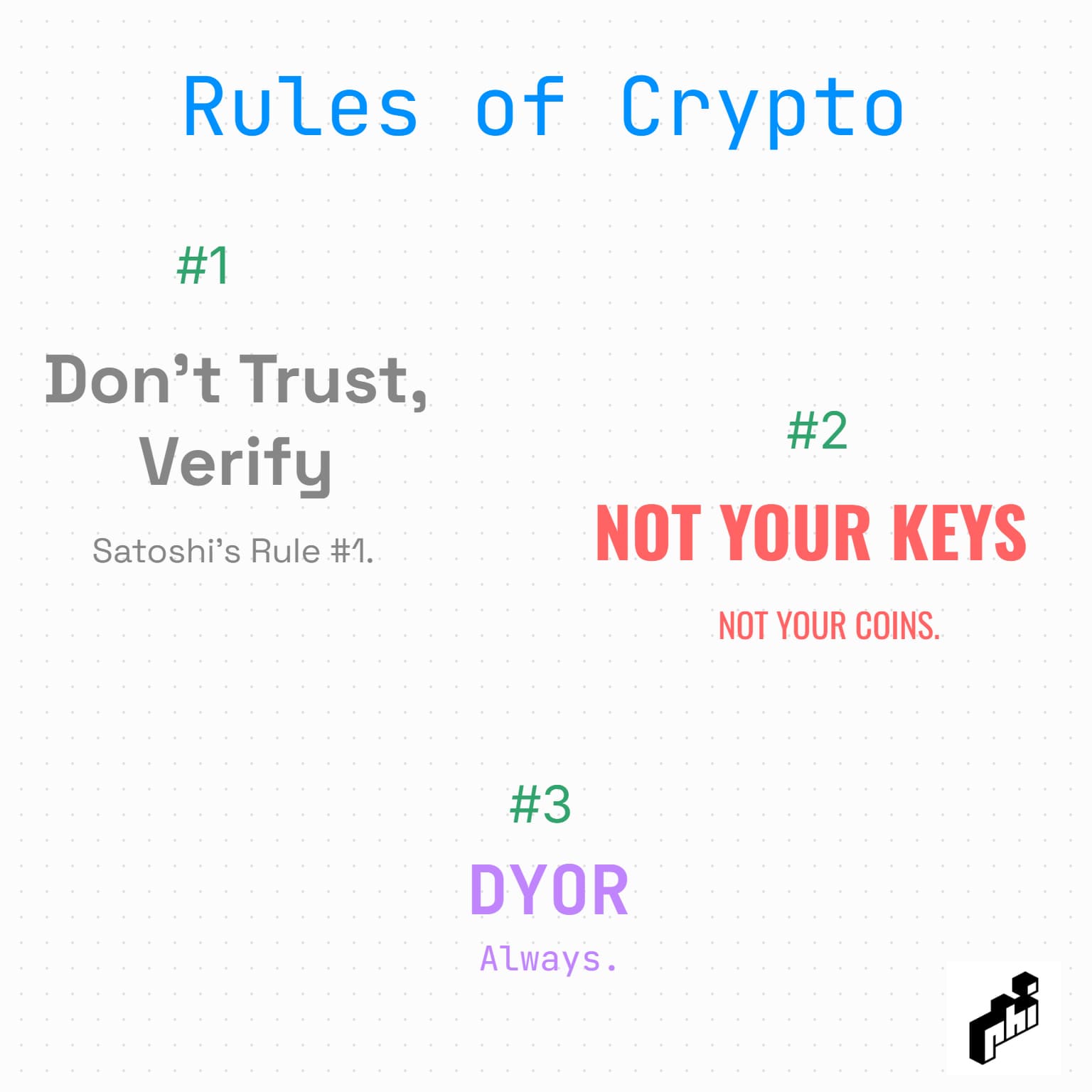 Rules of Crypto