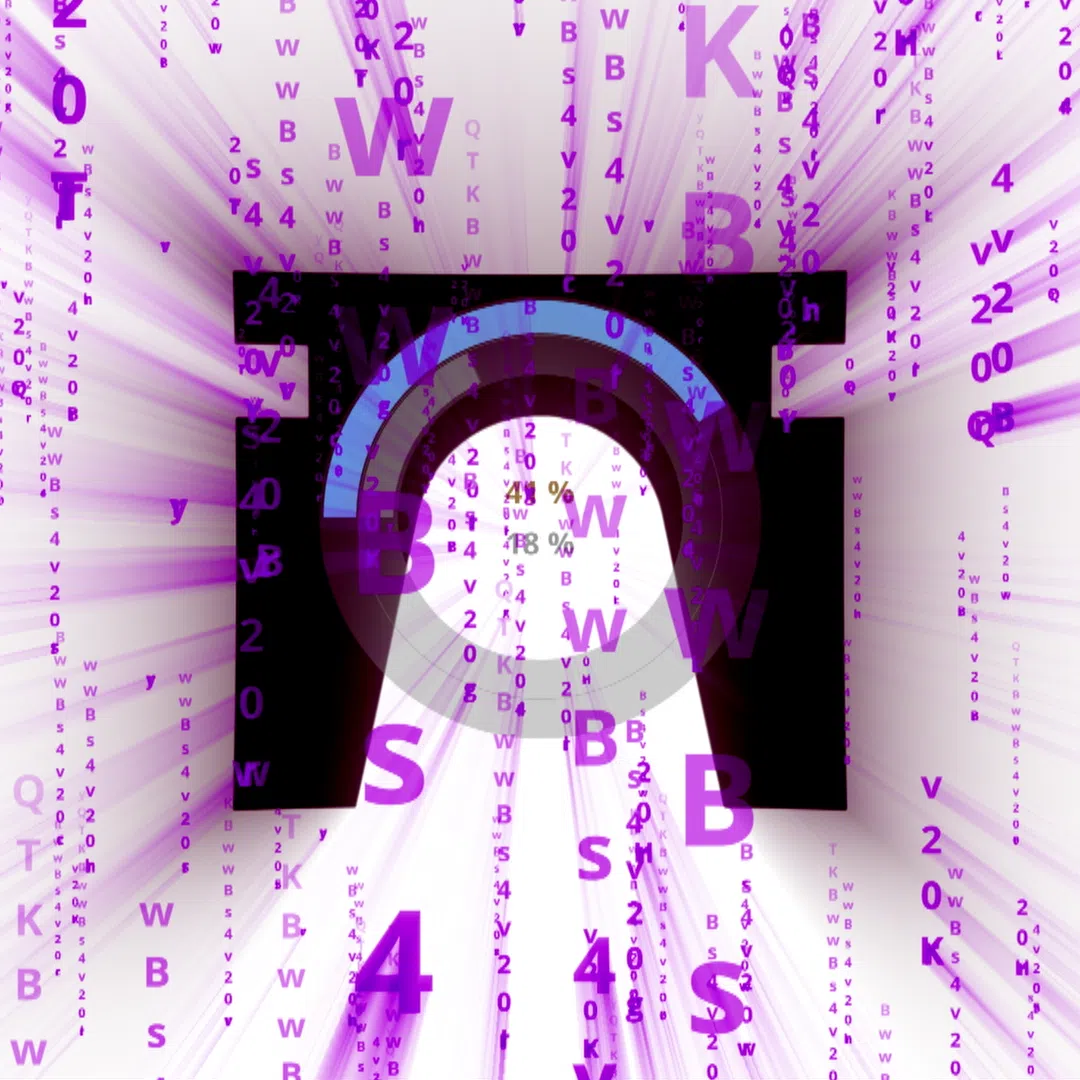 art-Farcaster Purple Matrix Monitor