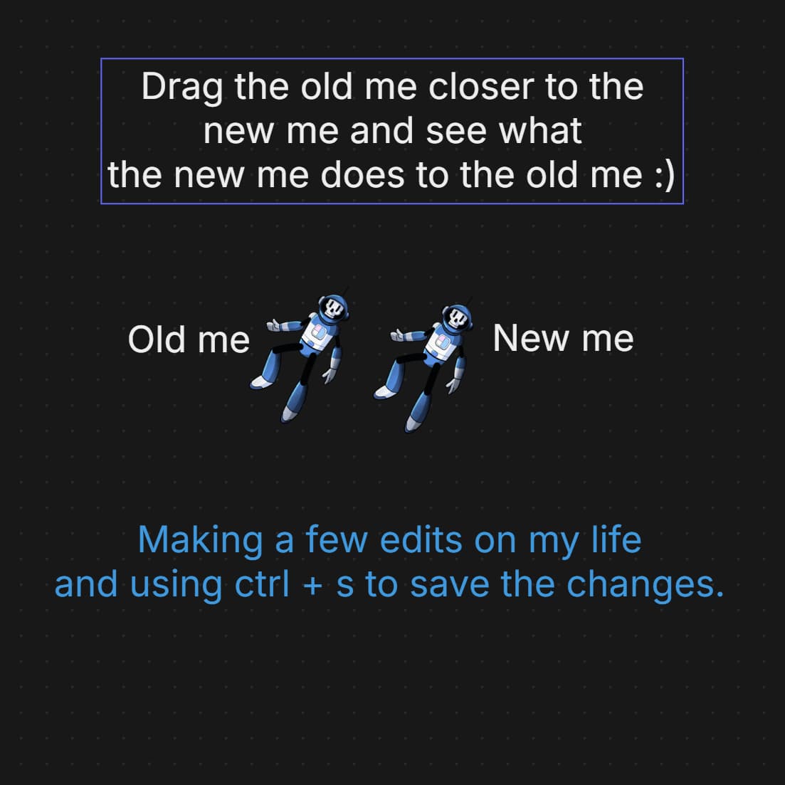 New me effect. Please, find me on X & follow her on Base. 