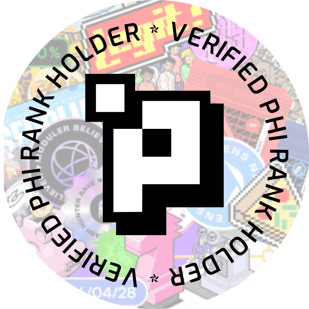 art-Verified Phi Rank Holder Badge